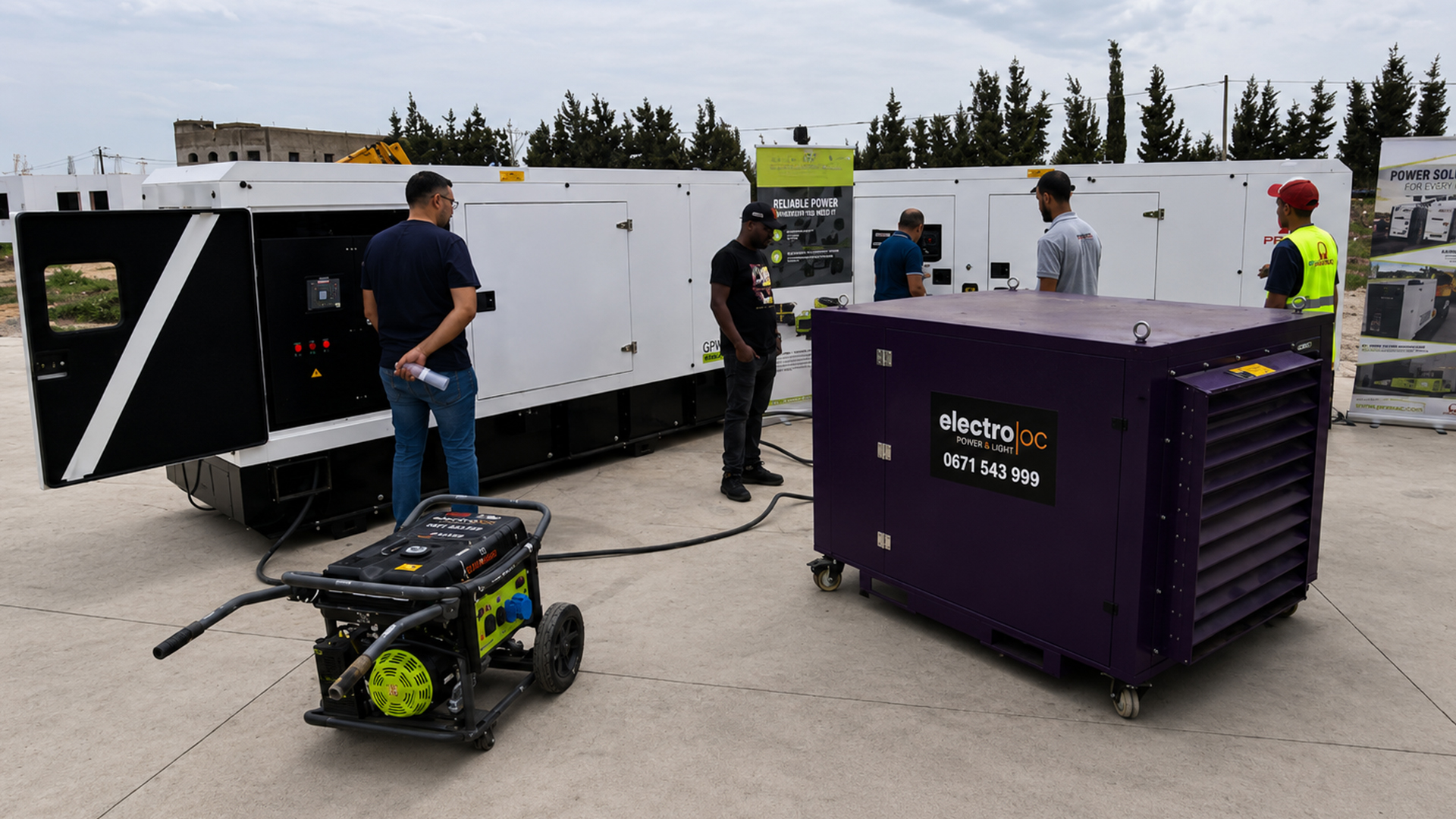 Technicien Electroloc en maintenance groupe électrogène sur site