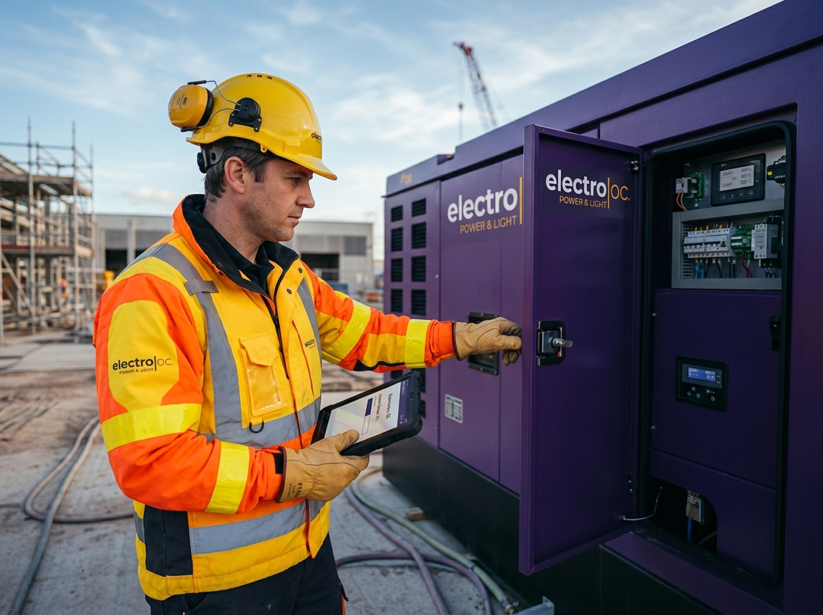 Technicien Electroloc en intervention sur site